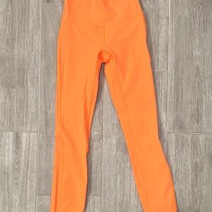 Lululemon Orange High-Waisted Leggings